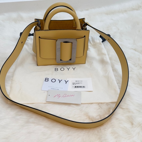 BOYY Polenta Mini cross body Bag with Silver Buckle - Picture 3 of 7